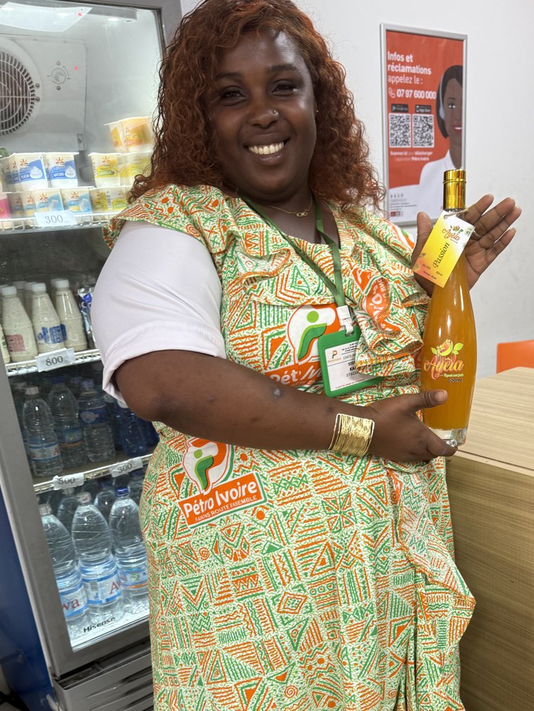 L'accueil Ayêla en station Petro Ivoire